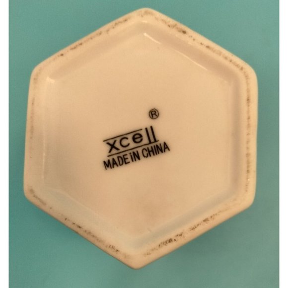 White Ceramic Cruet Vinegar Oil Milk Glass Set Pottery Pourer 1 Stopper Xcell - Picture 8 of 16